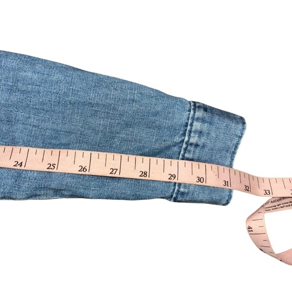 Forever 21 Buffalo Check Denim Jacket Women’s S Country Cowgirl Western Casual - Picture 8 of 8